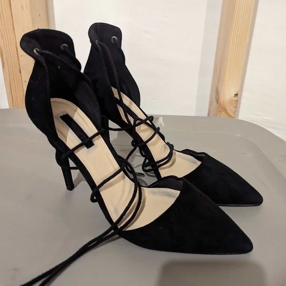 Forever 21 lace up heels 9